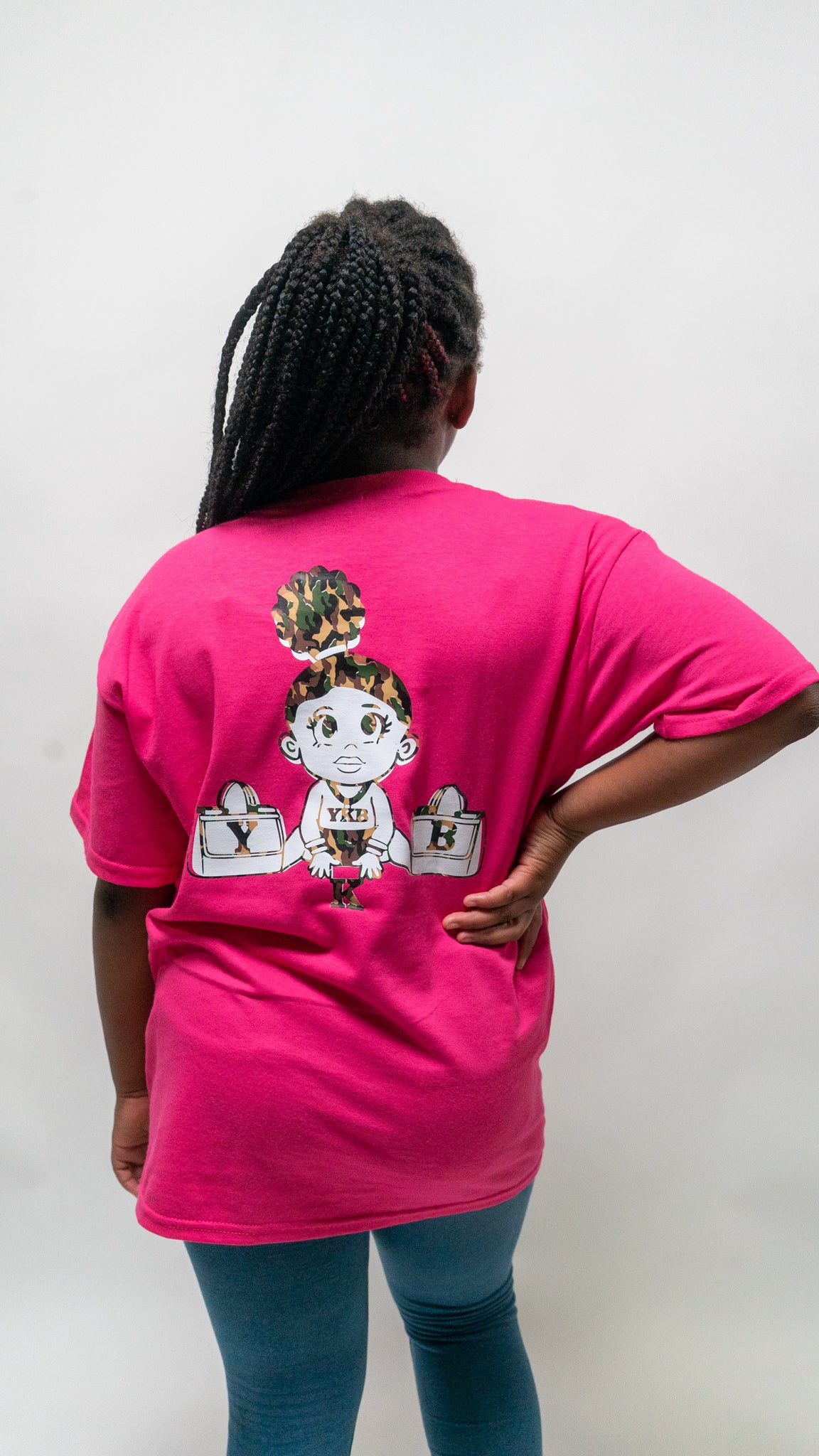 Girls Double Logo Tee