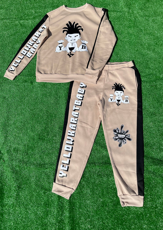 Men’s Khaki Jogger Set