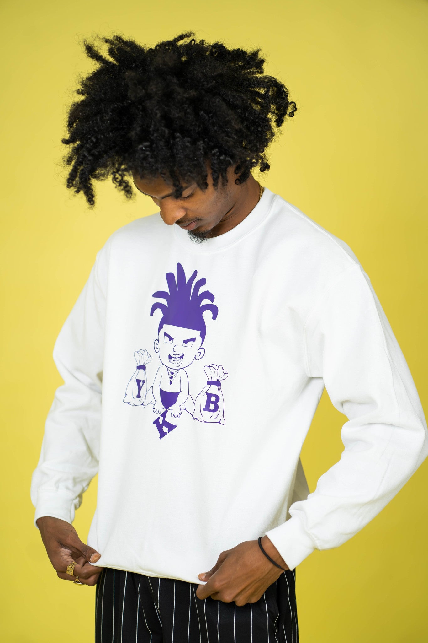Mens White Sweater