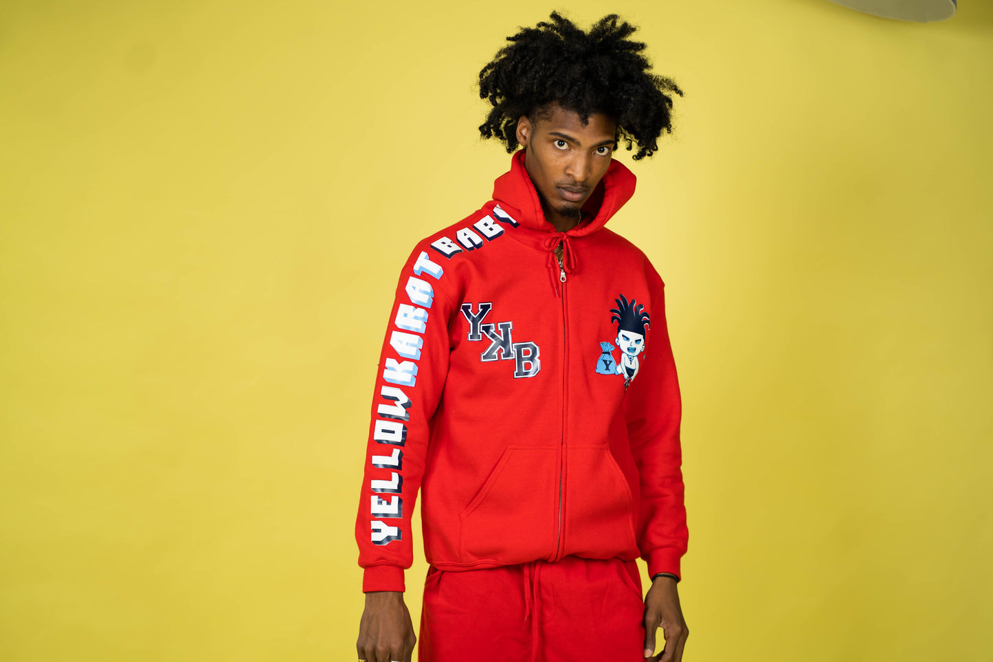Mens Zipper Short Set