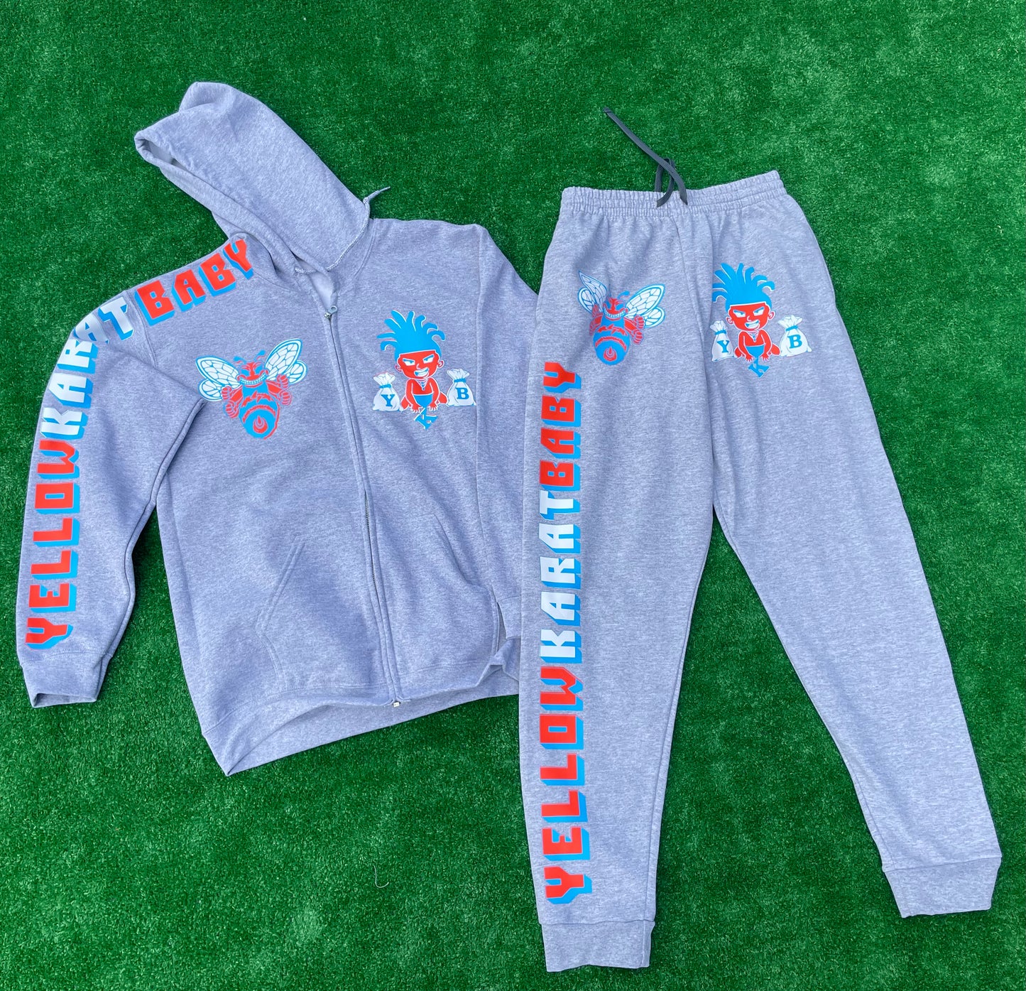 Men's Mustt Bee Zip Up Set